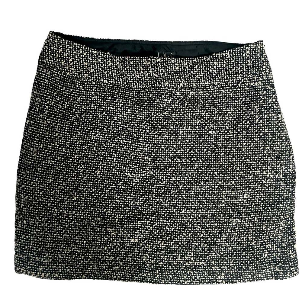 Women’s INC Black and White Wool Skirt Size 12